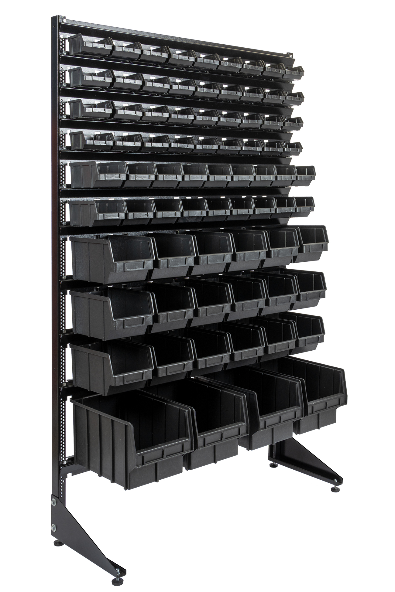 Стеллаж с коробочками под крепеж